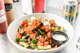 Meltbuffalo chicken salad