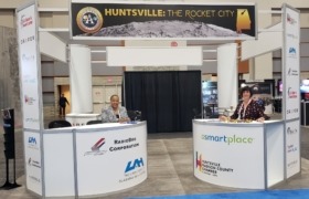 Huntsville Doubles Down on Leadership Role in Space at International Conference 2 HBJHuntsville Booth at IAC