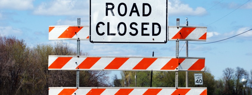 road closed sign shutterstock 1