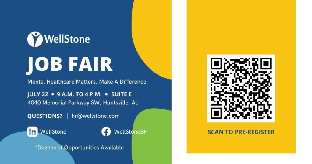 WellStone announces mental health hiring event Huntsville Business