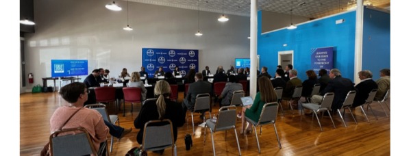 Legislators educators and entrepreneurs come together to discuss the future of technology and innovation in North Alabama
