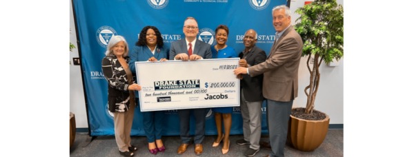 Jacobs Donates 200K to Support Drake States Frontiers Research Program and Industry Diversity