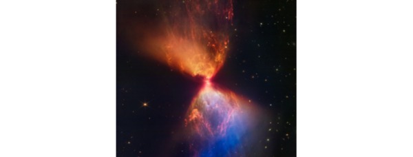 NASAs Webb Catches Fiery Hourglass as New Star Forms
