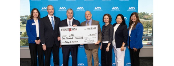 UAH College of Business Receives 100K Gift from Bryant Bank Michael Mercier UAH