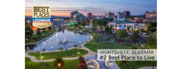 Huntsville earns top ranking in U.S. News World Report Best Place to Live
