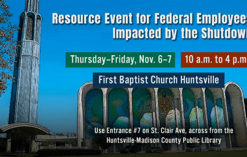 Shutdown Resource Event Set for Nov. 6–7 in Huntsville 23 government shutdown