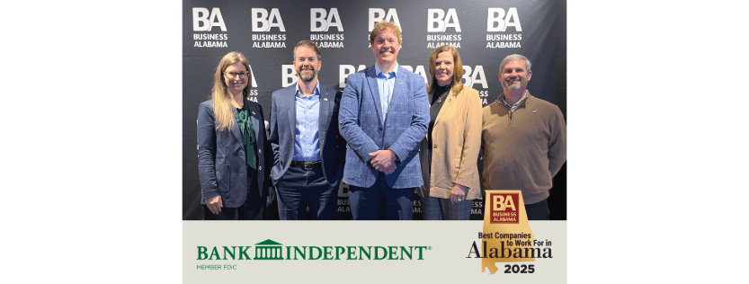Business Alabama Honors Bank Independent as One of the State’s Top Employers 1 Bank Independent